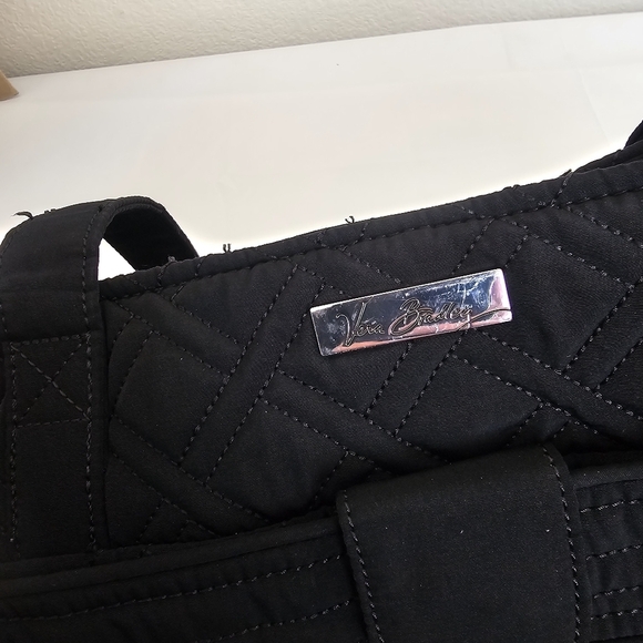 Vera Bradley Stroll Around Baby Bag Diaper Tote Black Quilted - Picture 13 of 14